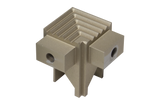SQUARESTEP LED Internal corner - 7/16 - champagne anodized - aluminum