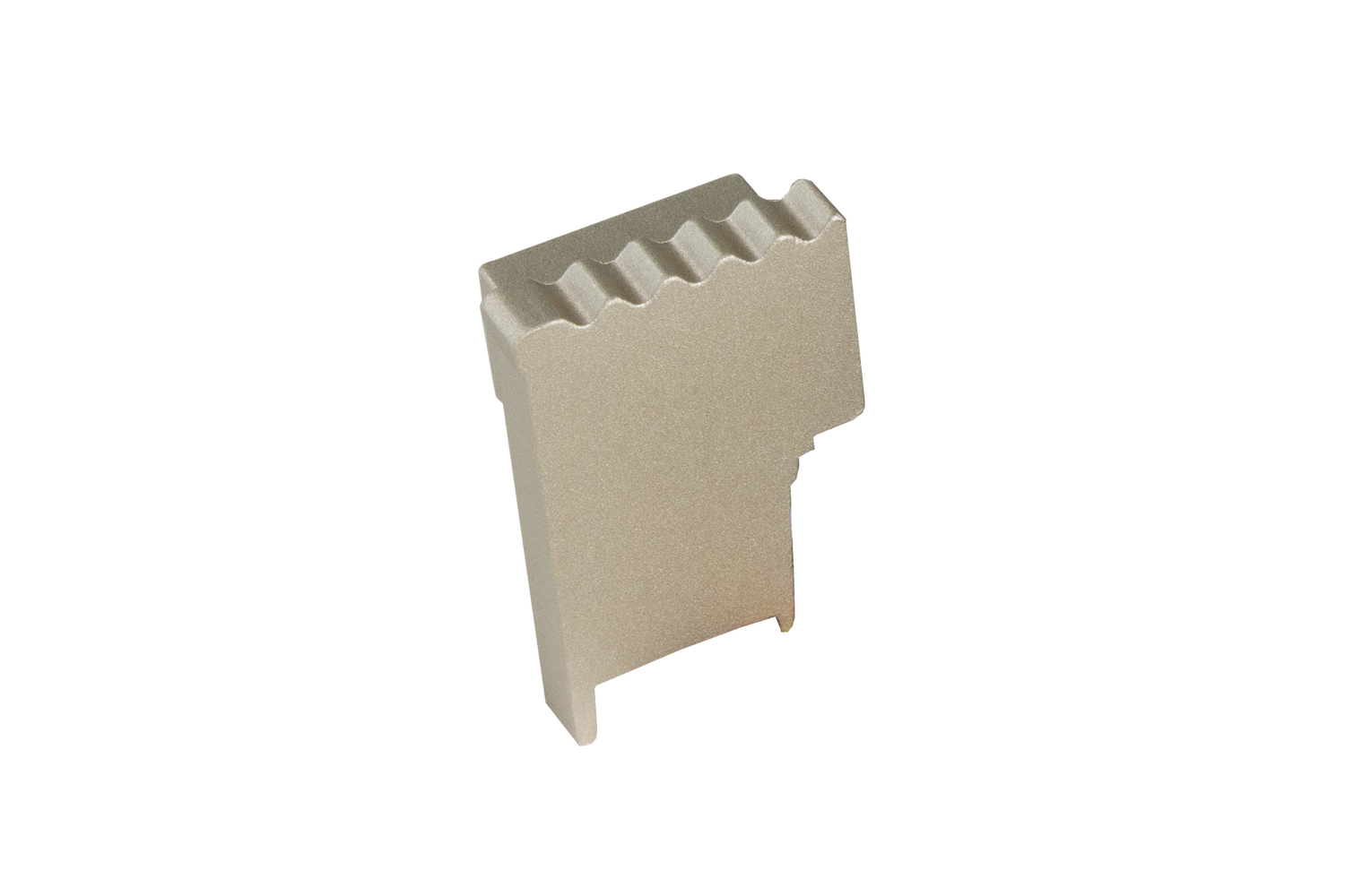SQUARESTEP LED Endcap right - 7/16 - champagne anodized - aluminum