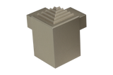 SQUARESTEP LED Endcap left - 7/16 - champagne anodized - aluminum