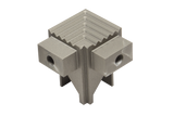 SQUARESTEP LED Internal corner - 7/16 - nickel anodized - aluminum