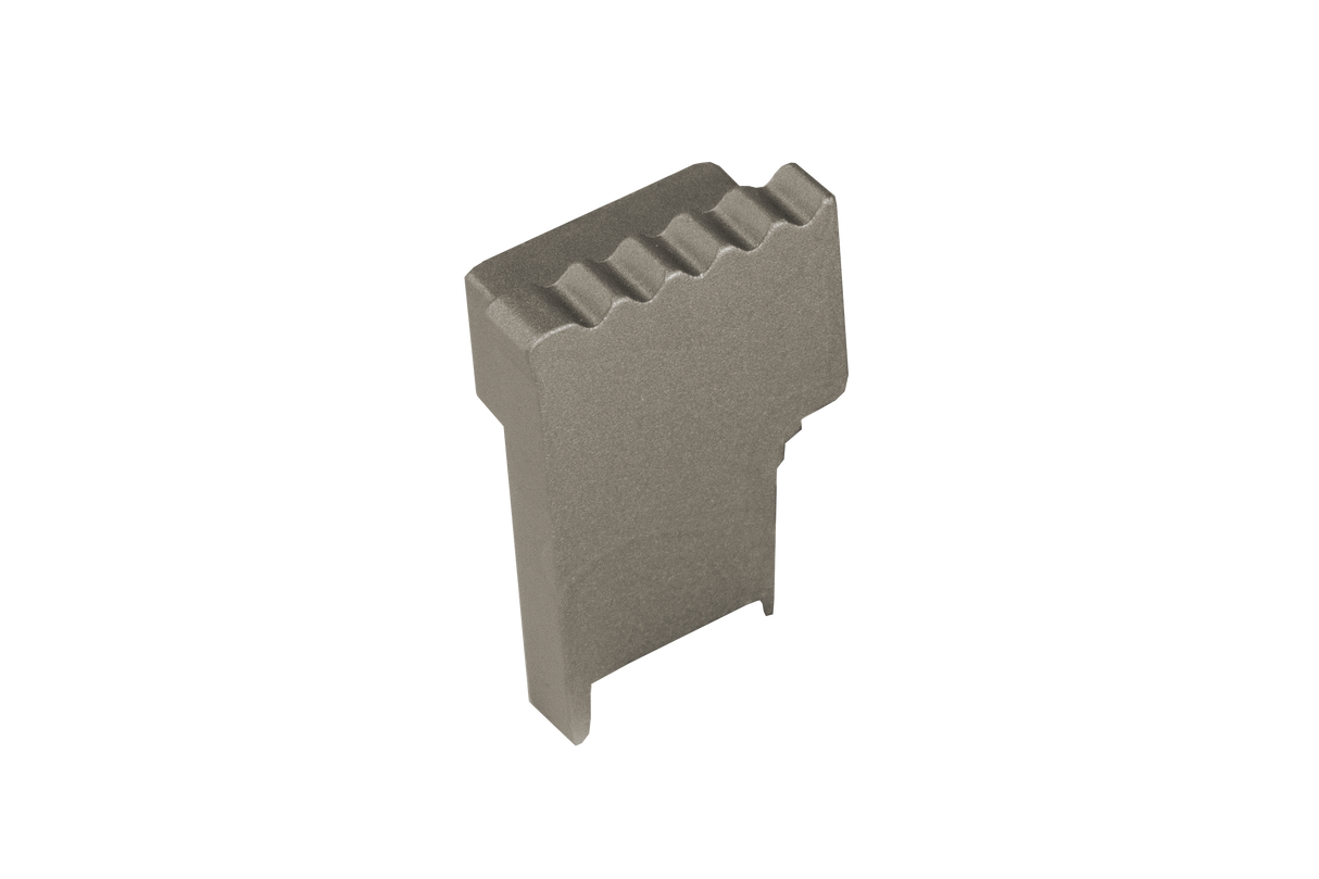 SQUARESTEP LED Endcap right - 7/16 - nickel anodized - aluminum