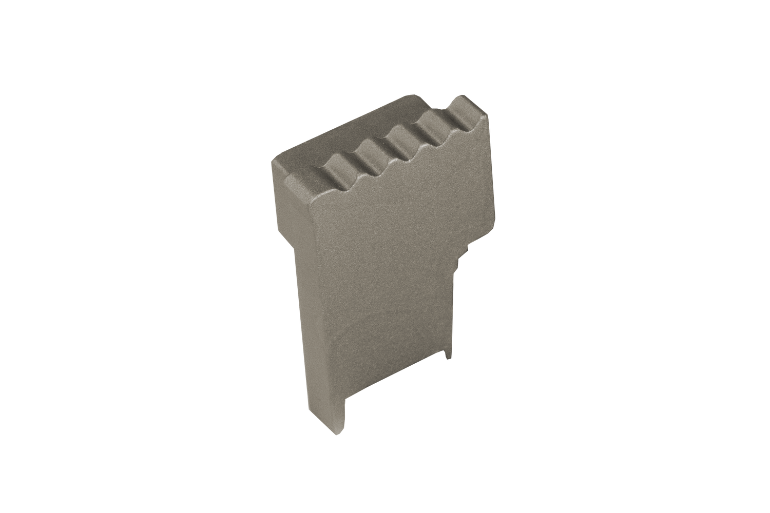 SQUARESTEP LED Endcap left - 7/16 - nickel anodized - aluminum