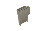 SQUARESTEP LED Endcap left - 7/16 - nickel anodized - aluminum