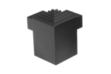 SQUARESTEP LED External corner - 7/16 - matte black anodized - aluminum