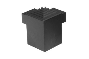 SQUARESTEP LED External corner - 7/16 - matte black anodized - aluminum