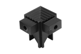 SQUARESTEP LED Internal corner - 7/16 - matte black anodized - aluminum