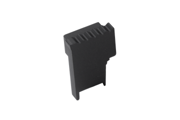 SQUARESTEP LED Endcap left - 7/16 - matte black anodized - aluminum