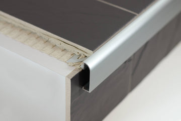 DURASTEP DP Worktop Trim 11/32 in. Aluminium - Silver Anodized - Tile Trim Edge