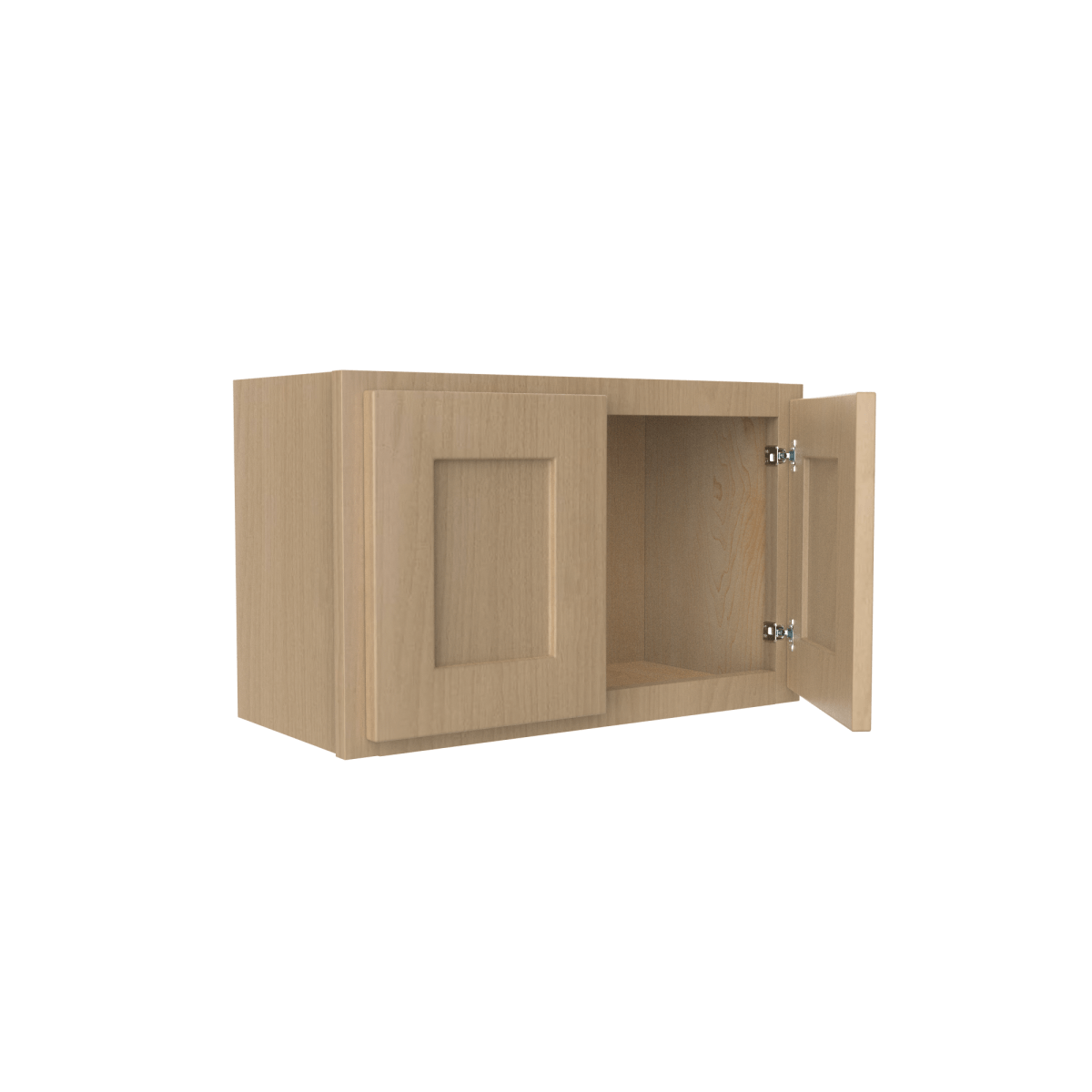 15 Inch High Double Door Wall Cabinet - Luxor Harvest - RTA, 24W x 15H x 12D - BUILDMYPLACE