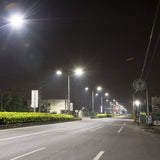 150 Watts LED Pole Light - Bronze - 5700K - Universal Mount - AC 100 - 277V - DLC Listed - Shoebox Area Light W/ Photocell & Motion Sensor - BUILDMYPLACE