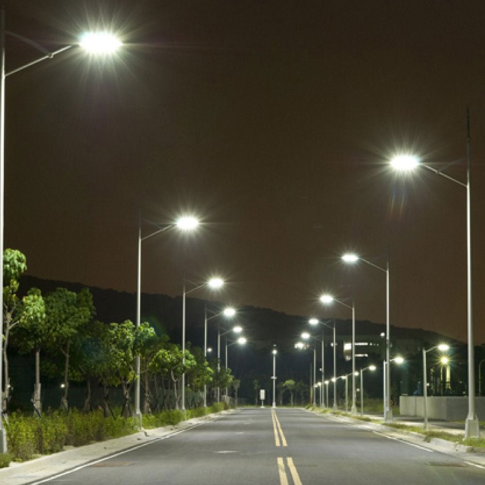 150 Watts LED Pole Light - Bronze - 5700K - Universal Mount - AC 100 - 277V - DLC Listed - Shoebox Area Light W/ Photocell & Motion Sensor - BUILDMYPLACE