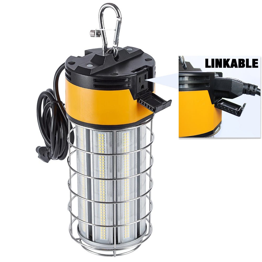 150W Work Light Fixture With Cage - 5000K , 18000 Lumens , IP64 Rated - BUILDMYPLACE