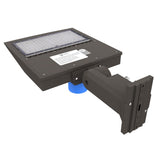 LED Pole Light W/ Photocell - 150W Bronze - 5700K - Universal Mount - AC120-277V - DLC Listed Shoebox Area Light