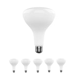 15.5W LED Light Bulbs - BR40 - 3000K Dimmable - 1100 Lm - E26 Base - Warm White - BUILDMYPLACE