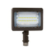 15W LED Flood Light - 100W Equivalent - Knuckle Mount - 1635 Lumens - 5700K Bronze Exterior Security Lights - BUILDMYPLACE