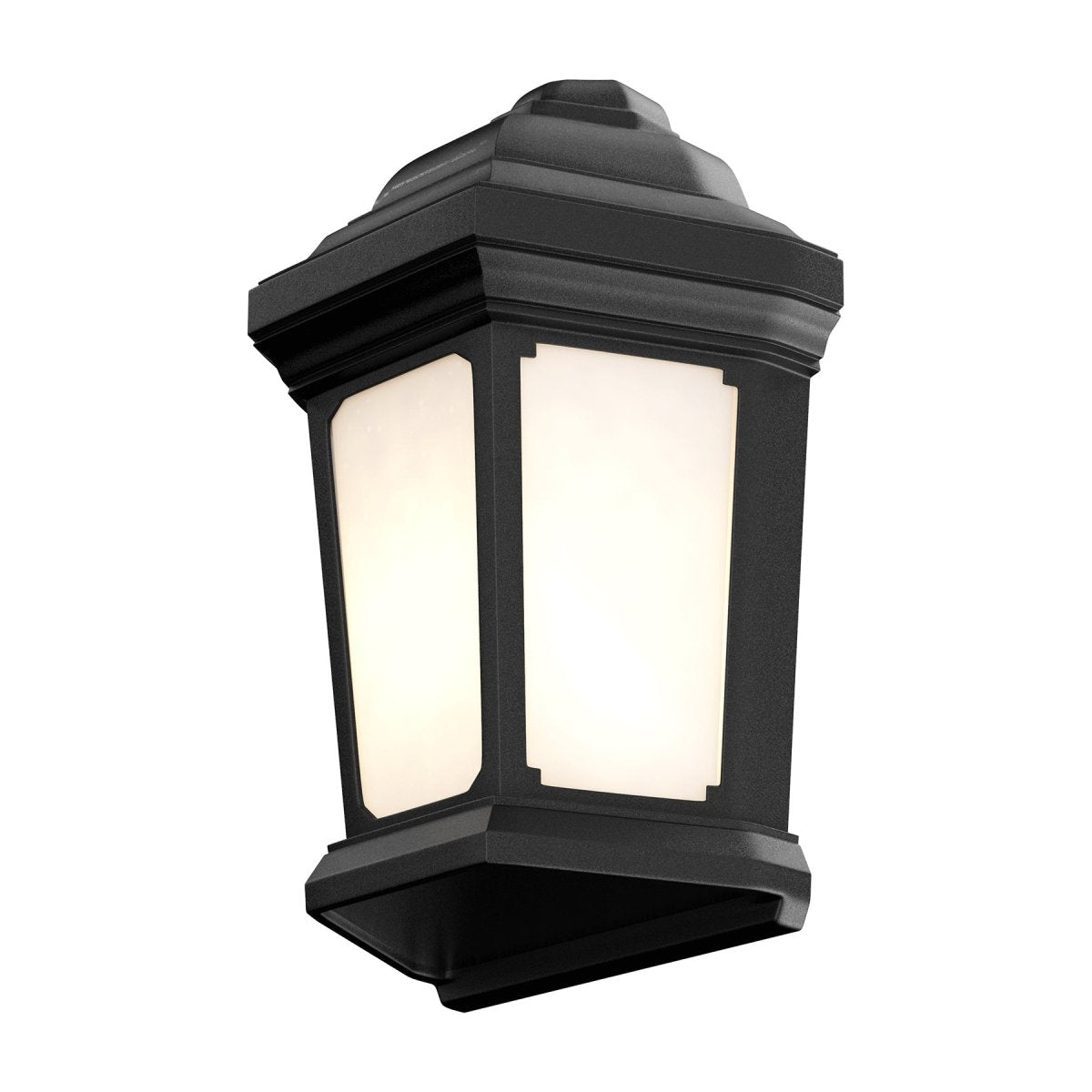 15W LED Outdoor Wall Sconce lighting Fixtures, 5000K (Daylight White), Textured Black Finish, 800 Lumens, ETL Listed - BUILDMYPLACE