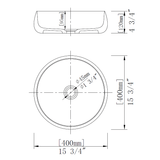 16" Transparent Bathroom Sink Glossy Red - BUILDMYPLACE