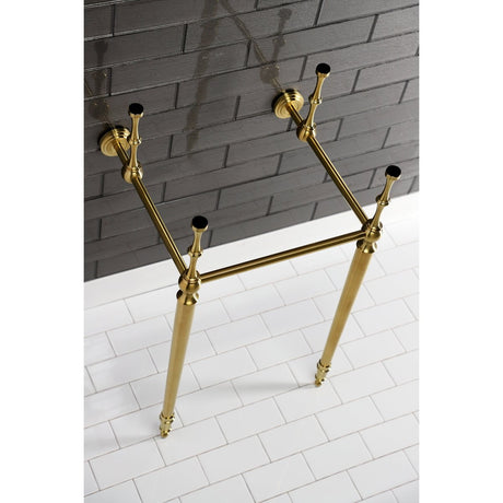 16" x 15" Edwardian Brass Console Sink Legs - BUILDMYPLACE