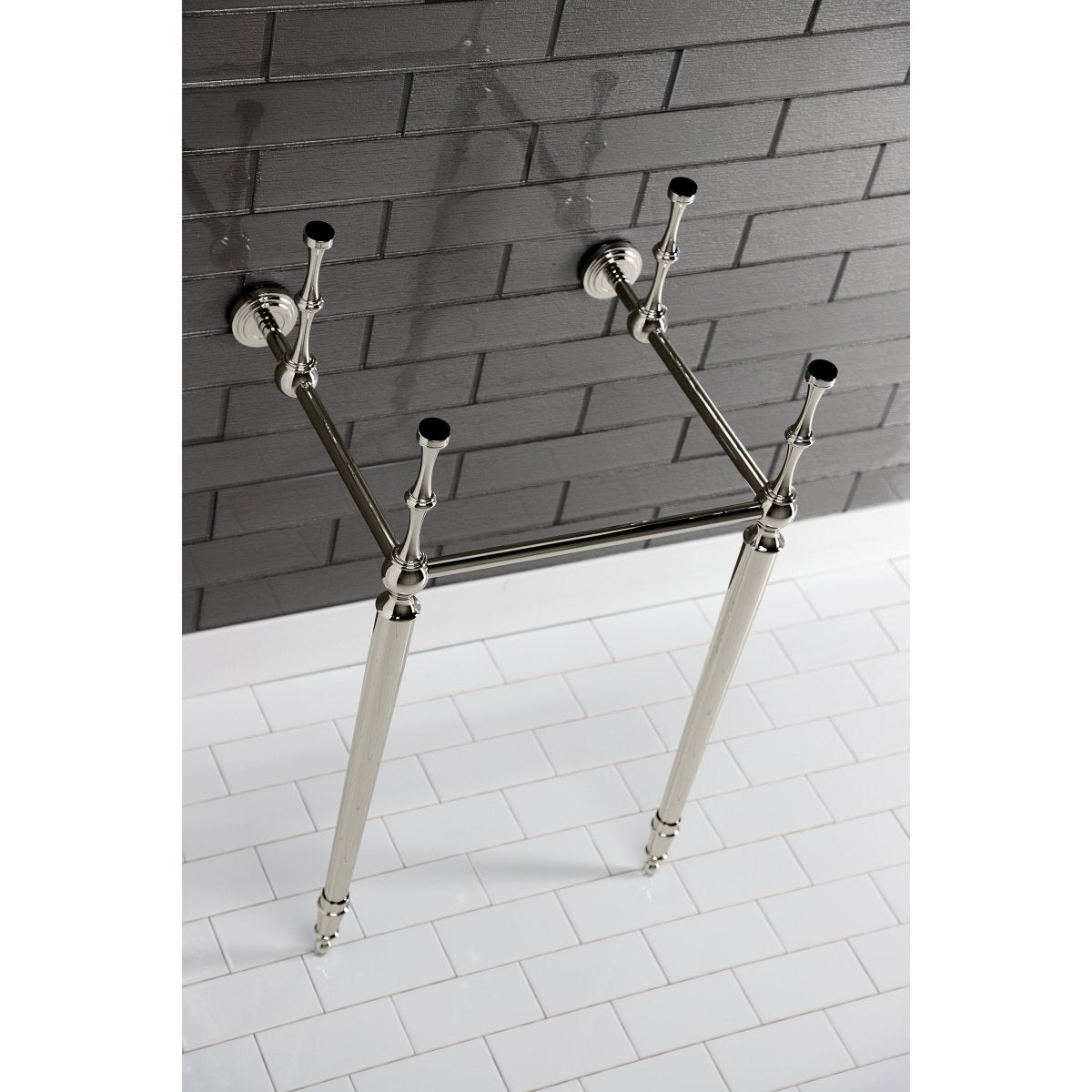 16" x 15" Edwardian Brass Console Sink Legs - BUILDMYPLACE