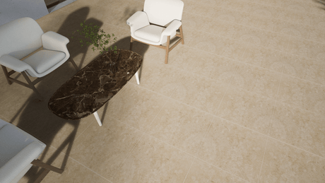 16 X 16 In Ivory Brushed Travertine - BUILDMYPLACE