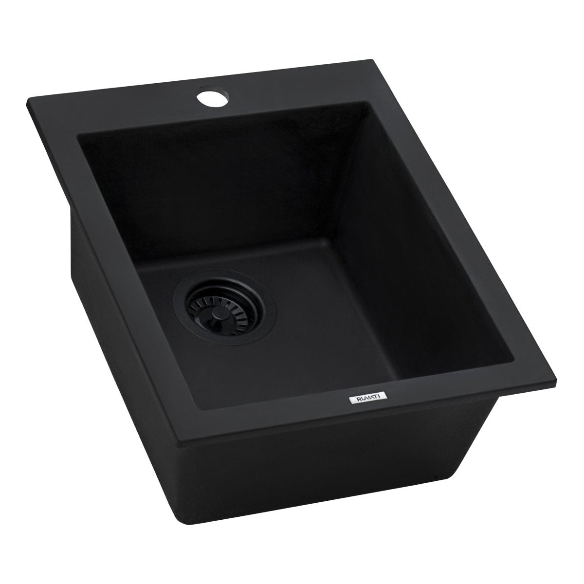 16 x 20 inch Drop - in Topmount Granite Composite Single Bowl Kitchen Sink - BUILDMYPLACE