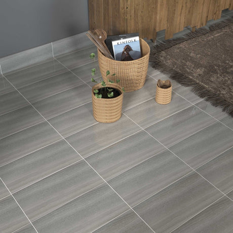 16 x 32 in Davenport Matte Pressed Glazed Porcelain Taupe Field Tile - BUILDMYPLACE