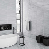 16 x 32 in Davenport Matte Pressed Glazed Porcelain White Floor Tile - BUILDMYPLACE