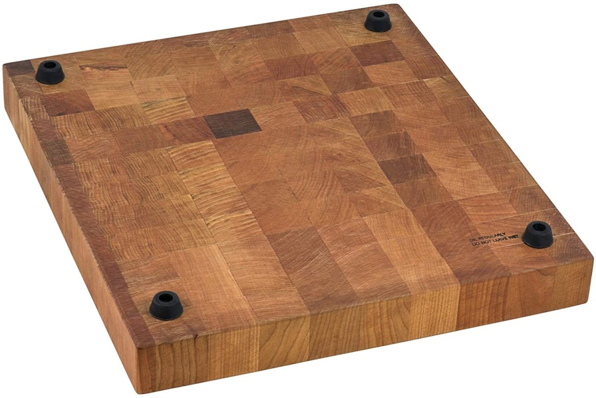 17 x 16 x 2 inch thick End - Grain Acacia Butcher Block Solid Wood Large Cutting Board - BUILDMYPLACE