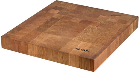 17 x 16 x 2 inch thick End - Grain Acacia Butcher Block Solid Wood Large Cutting Board - BUILDMYPLACE