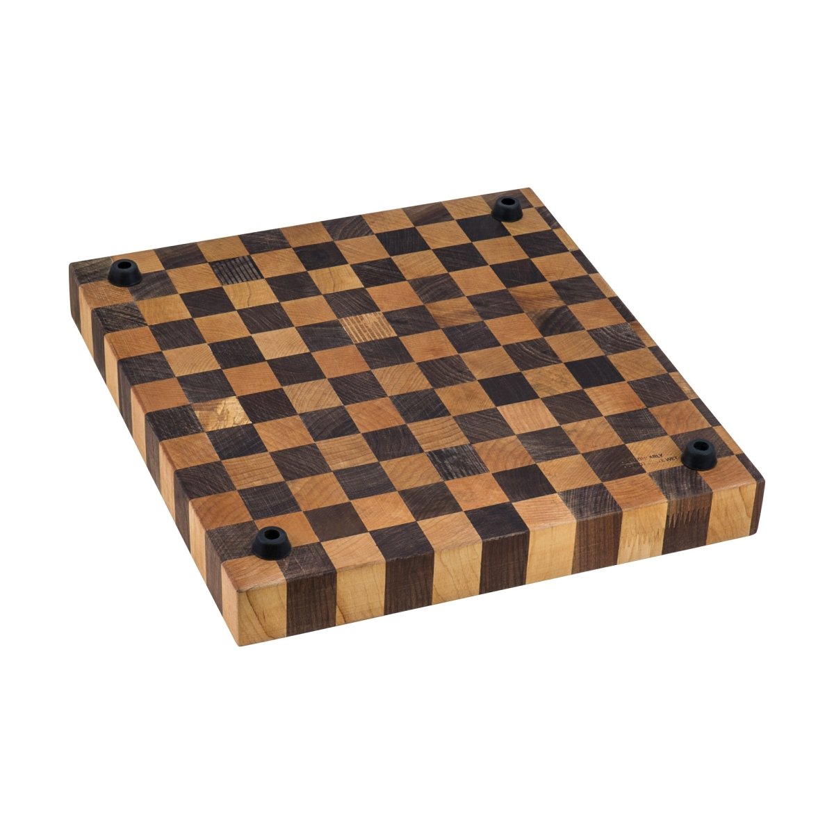 17 x 16 x 2 inch thick End - Grain Acacia Butcher Block Solid Wood Large Cutting Board - BUILDMYPLACE