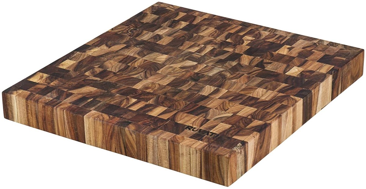 17 x 16 x 2 inch thick End - Grain Acacia Butcher Block Solid Wood Large Cutting Board - BUILDMYPLACE