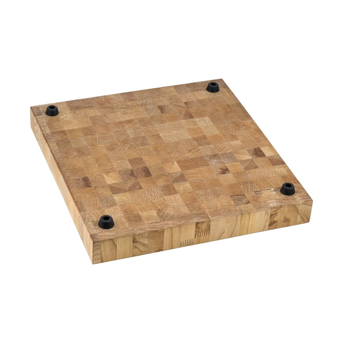 17 x 16 x 2 inch thick End - Grain Acacia Butcher Block Solid Wood Large Cutting Board - BUILDMYPLACE