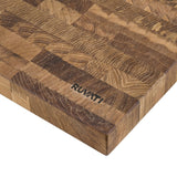 17 x 16 x 2 inch thick End - Grain Acacia Butcher Block Solid Wood Large Cutting Board - BUILDMYPLACE