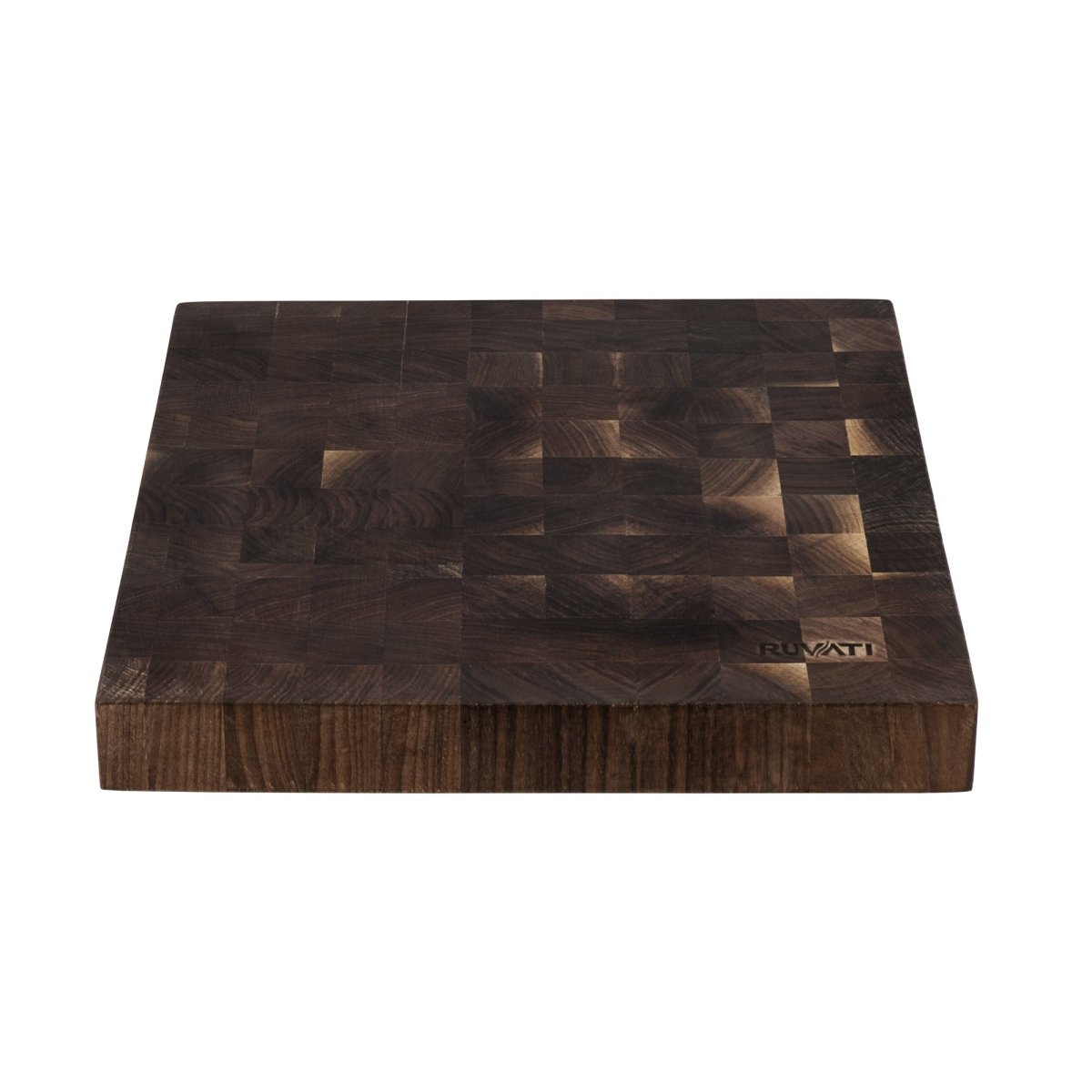 17 x 16 x 2 inch thick End - Grain Acacia Butcher Block Solid Wood Large Cutting Board - BUILDMYPLACE