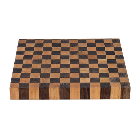 17 x 16 x 2 inch thick End - Grain Acacia Butcher Block Solid Wood Large Cutting Board - BUILDMYPLACE