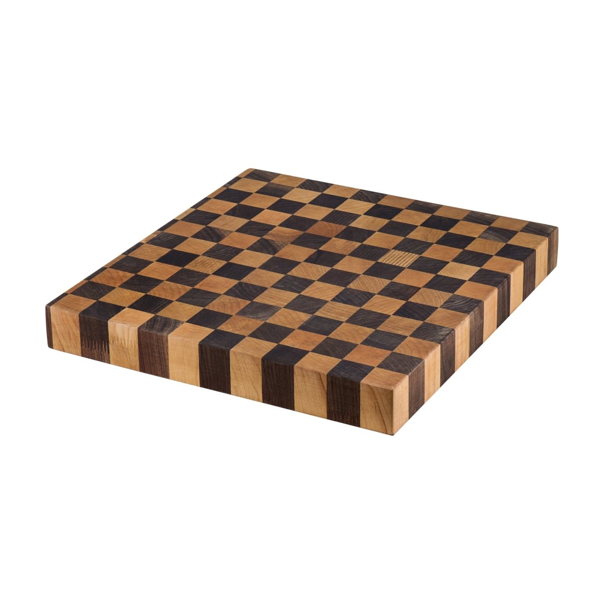 17 x 16 x 2 inch thick End - Grain Acacia Butcher Block Solid Wood Large Cutting Board - BUILDMYPLACE