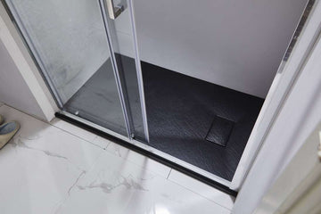 SMC / Solid Surface Shower Base Tray 72" ×  32" - with Side Drain Hole, Drain Cover & Waste