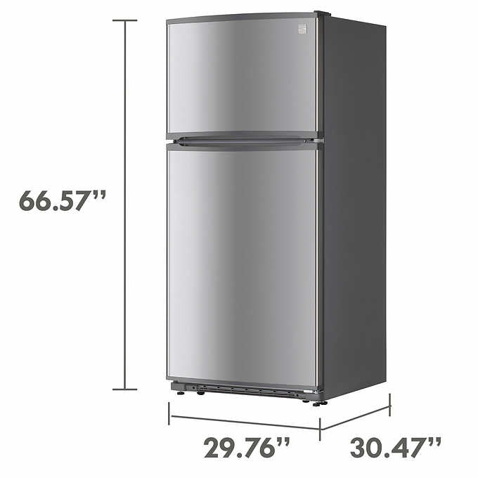 18 cu. ft. Top Freezer Refrigerator With Glass Shelves and Garage Ready - BUILDMYPLACE