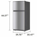 18 cu. ft. Top Freezer Refrigerator With Glass Shelves and Garage Ready - BUILDMYPLACE