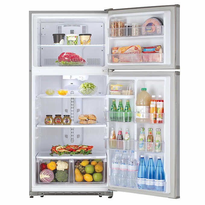 18 cu. ft. Top Freezer Refrigerator With Glass Shelves and Garage Ready - BUILDMYPLACE