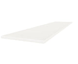 18 x 47.2 in. Marmiline Snow Polished Engineered Stone Bench - BUILDMYPLACE