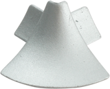 T-COVE External Corner 2 Connections trim Aluminum 7/8 in. Silver Anodized Tile Edge Trim for 2pc
