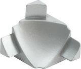 T-COVE Internal Corner 3 Connections Trim Aluminum Silver Anodized Tile Edge Trim for 2pc. | TCAE 220-XI-3D/2