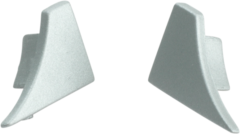 T-COVE Connection Trim Endcap Left Aluminum - Silver - Anodized 2pc. Tile Edge Trim | TCAE 220-XKL/2