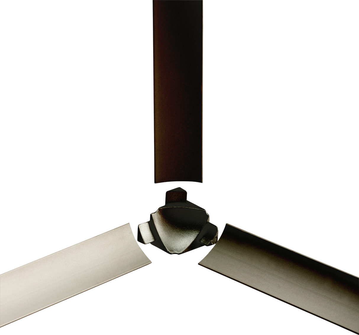 T-COVE Internal Corner 3 Connections Trim Aluminum Nickel Anodized Tile Edge Trim for 2pc. | TCAE 160-T-XI/3