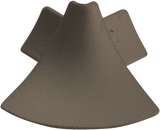 T-COVE External Corner 2 Connections trim Aluminum 7/8 in. Nickel Anodized Tile Edge Trim for 2pc