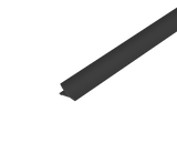 T-COVE Connection Trim 5/8 in. Aluminum - Matte Black- Anodized - Tile Edge Trim by Dural