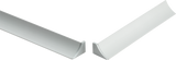 T-COVE Connection Trim Endcap Left Aluminum - White- Anodized 2pc. Tile Edge Trim | TCAC 1230-XKL/2