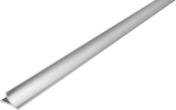 T-COVE Connection Trim 1/2 in. Aluminum - Silver - High Gloss Anodized - Tile Edge Trim by Dural