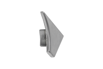 T-COVE Connection Trim Endcap Left Aluminum - Silver - High Gloss Anodized 2pc. Tile Edge Trim | TCA 1262-XKL/2